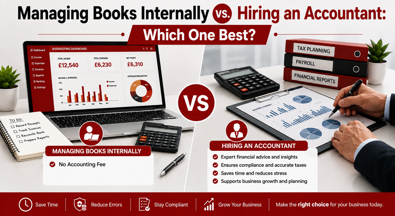 Managing Books Internally vs. Hiring an Accountant MyAccountico Limited Blog